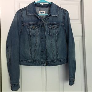 Old navy cropped denim jacket, small